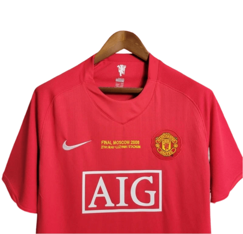 2007/2008 Manchester United AIG - UCL Final Home Retro Kit - ClassicKits433 - GovintageJersey