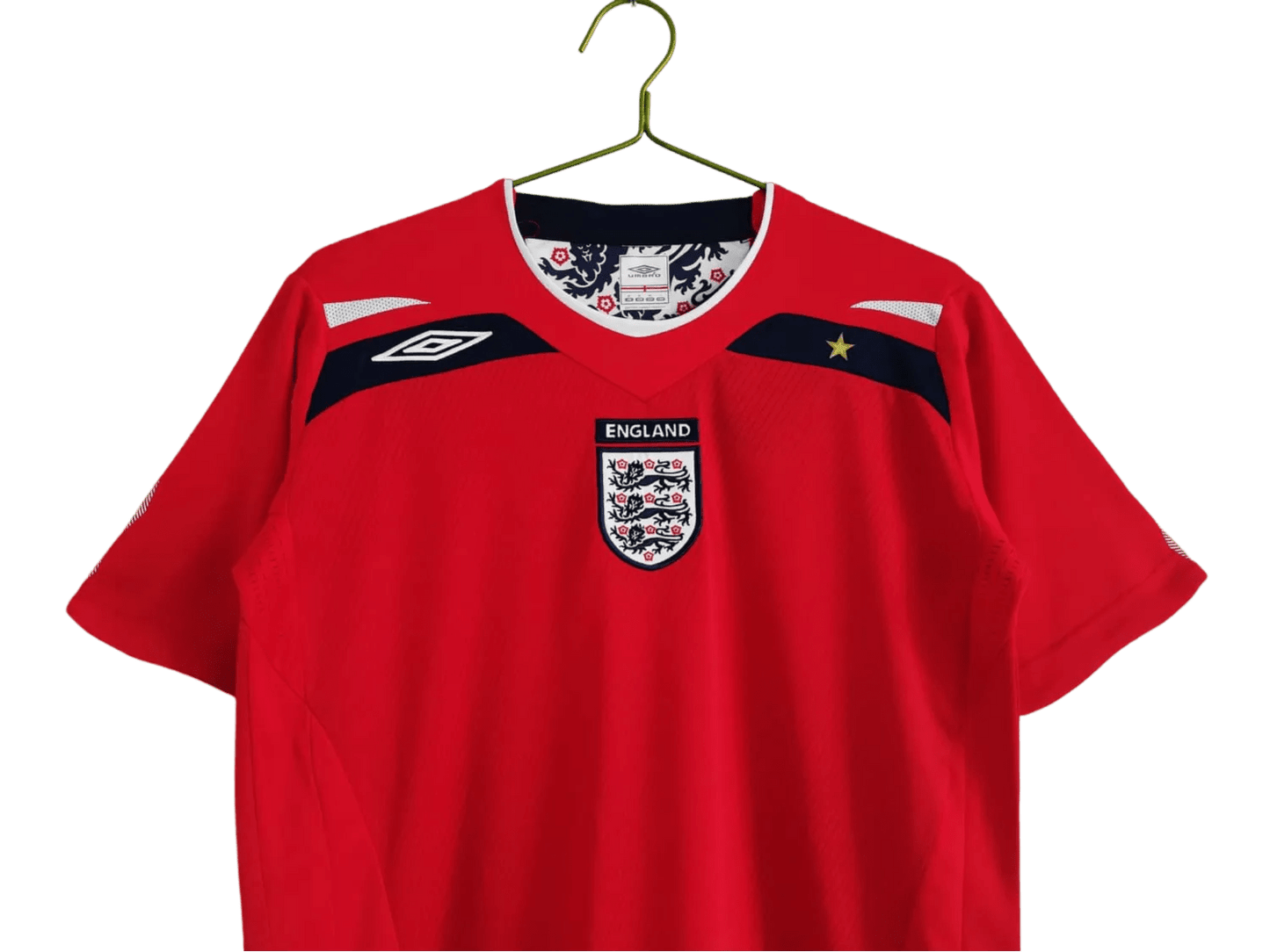 2008 England - Away Red Retro Kit - GovintageJersey