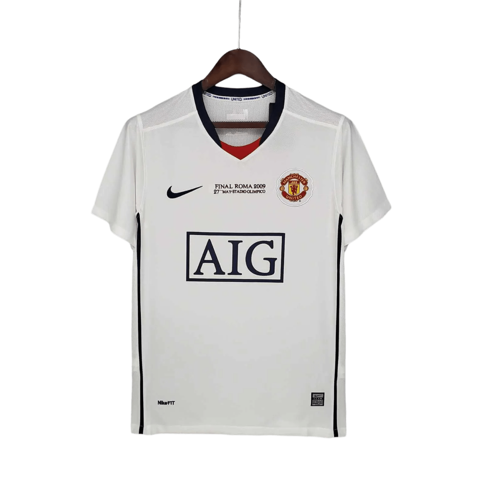 2008/2009 Manchester United AIG - Away white CL Retro Kit - ClassicKits433 - GovintageJersey