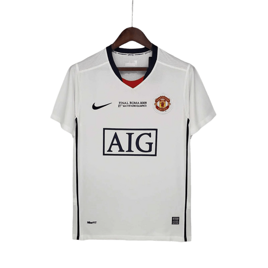 2008/2009 Manchester United AIG - Away white CL Retro Kit - ClassicKits433 - GovintageJersey