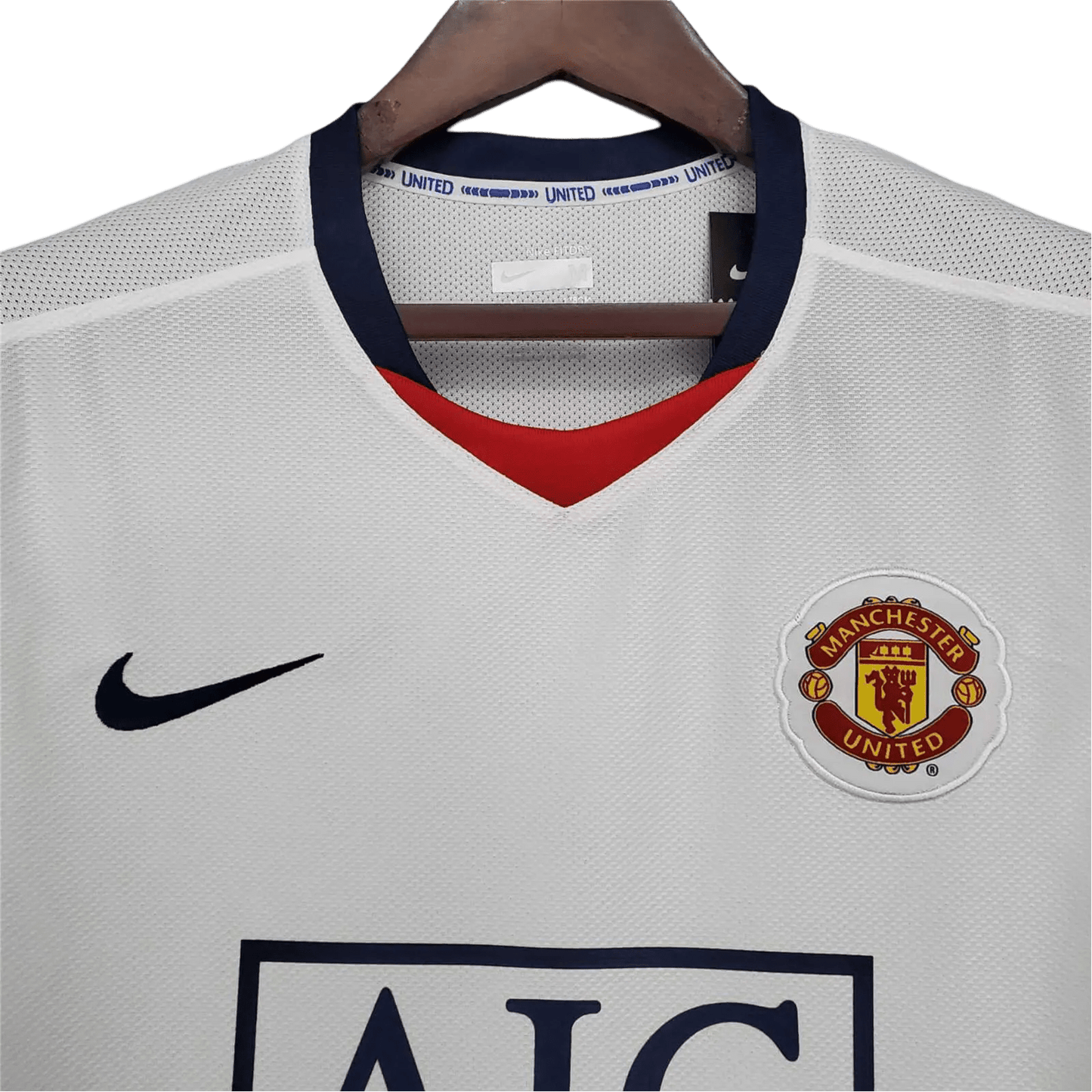 2008/2009 Manchester United AIG - Away white League Edition Retro Kit - ClassicKits433 - GovintageJersey