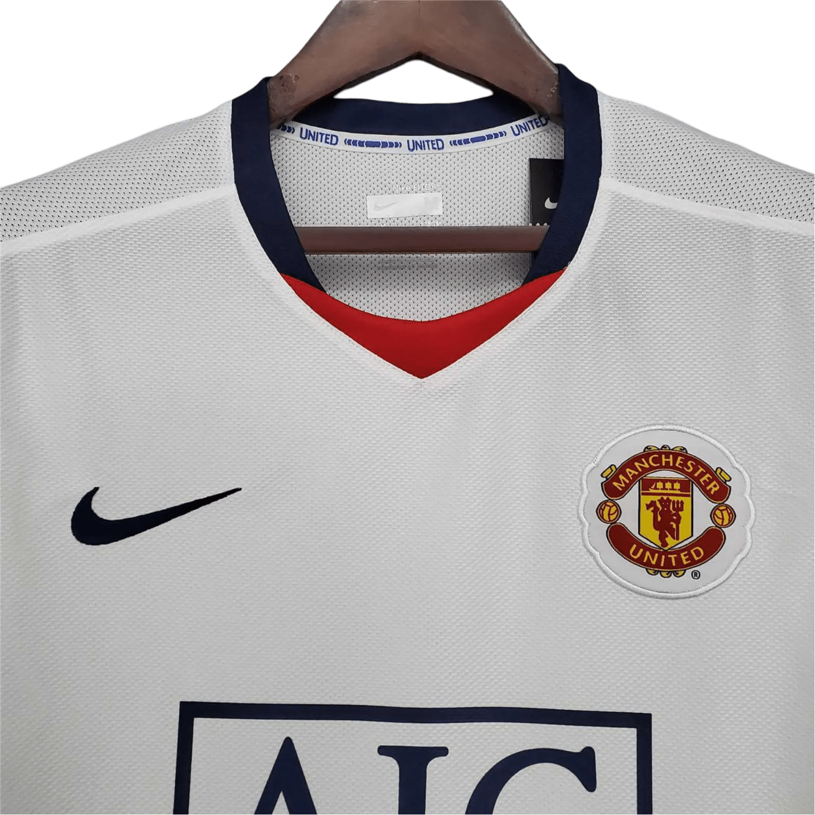 2008/2009 Manchester United AIG - Away white League Edition Retro Kit - ClassicKits433 - GovintageJersey