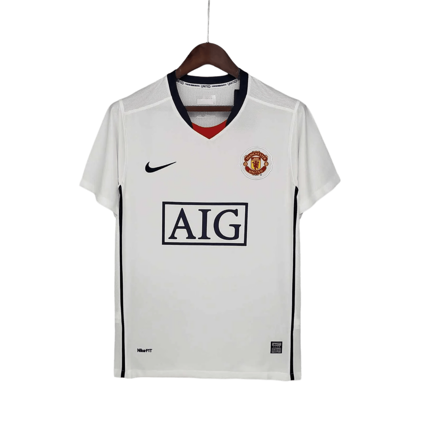 2008/2009 Manchester United AIG - Away white League Edition Retro Kit - ClassicKits433 - GovintageJersey