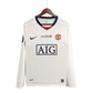 2008/2009 Manchester United AIG - Away White UCL final Retro Kit – Long Sleeves - ClassicKits433 - GovintageJersey