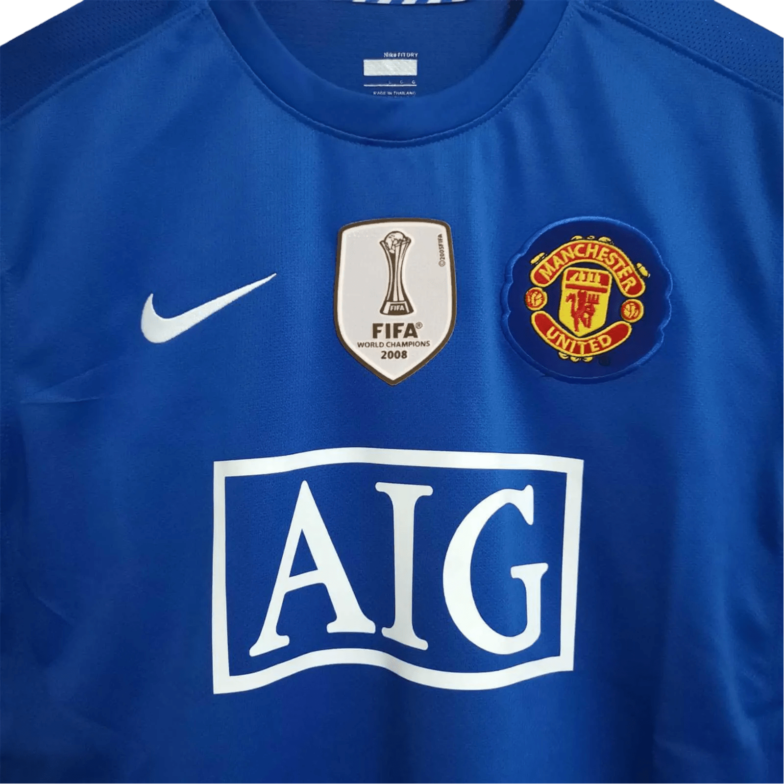 2008/2009 Manchester United AIG - Blue Third Retro Kit - ClassicKits433 - GovintageJersey