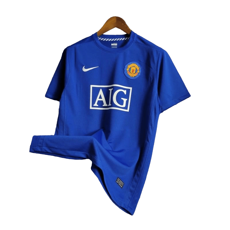 2008/2009 Manchester United AIG - Blue Third Retro Kit - ClassicKits433 - GovintageJersey