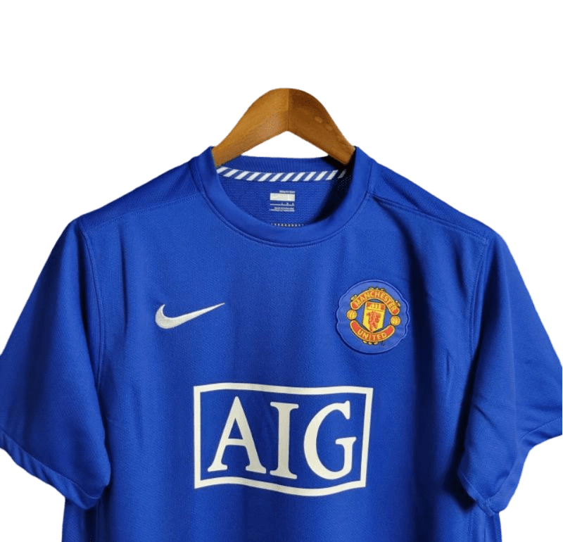 2008/2009 Manchester United AIG - Blue Third Retro Kit - ClassicKits433 - GovintageJersey