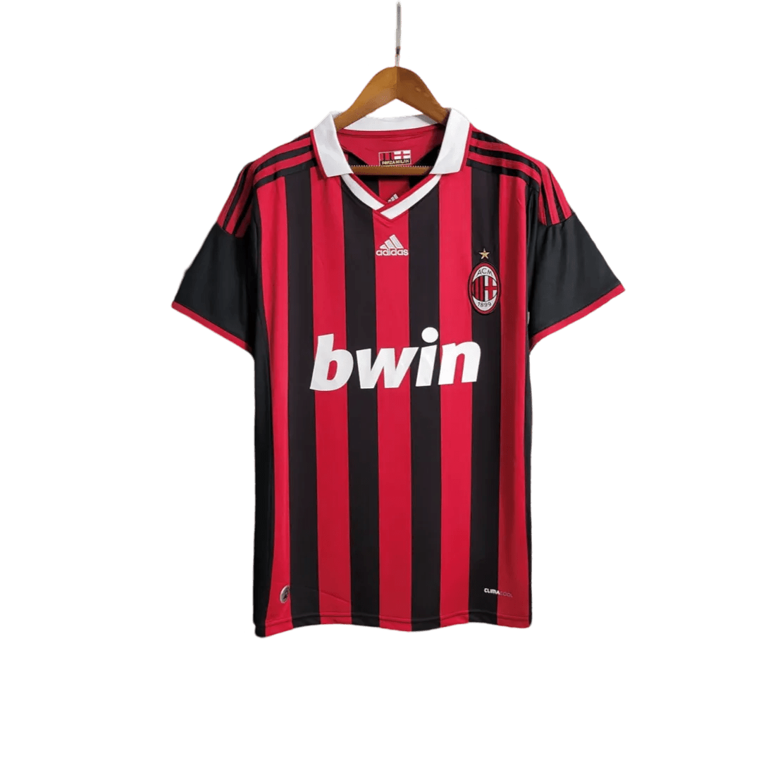 2009/2010 AC Milan bwin - Home Kit – Short Sleeves - GovintageJersey