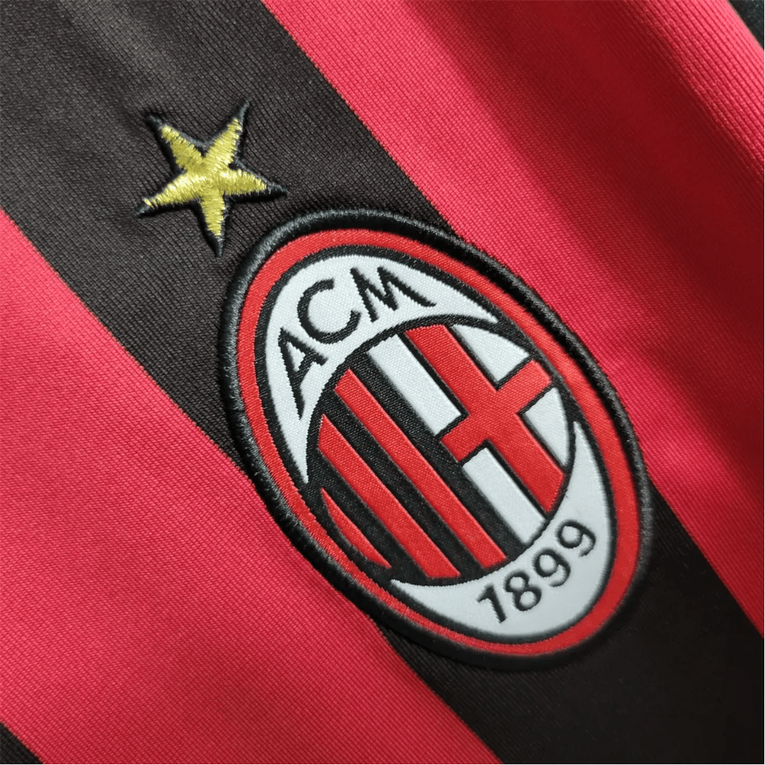 2009/2010 AC Milan bwin - Home Kit – Short Sleeves - GovintageJersey