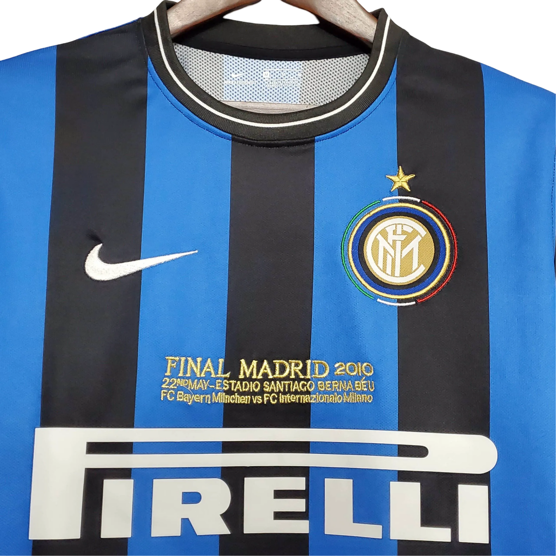 2009/2010 Inter Milan PIRELLI - Home Retro Kit (UCL Final) - GovintageJersey