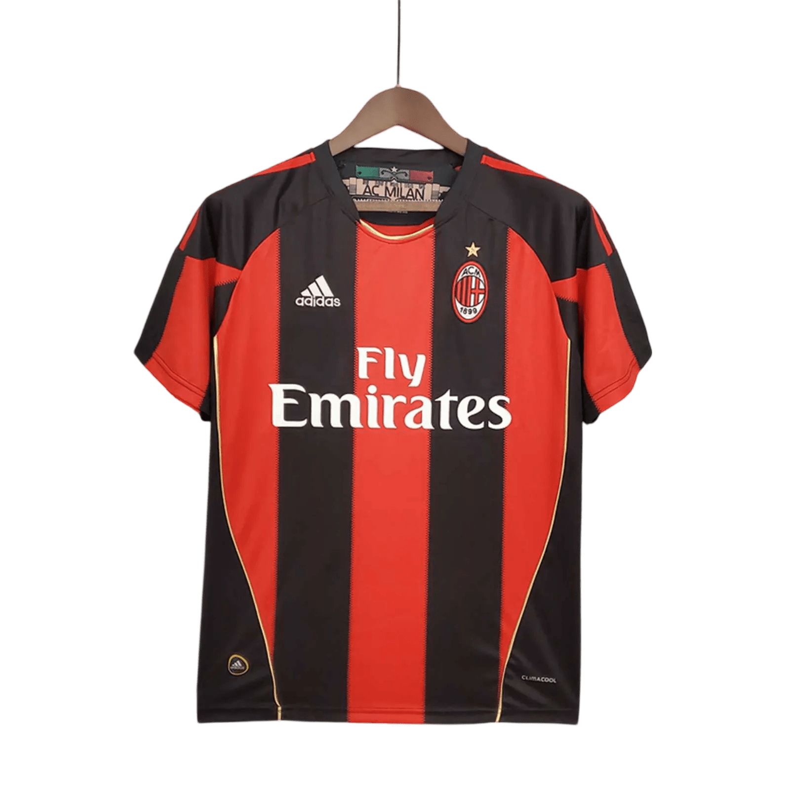 2010/2011 AC Milan Fly Emirates - Home Retro kit - GovintageJersey