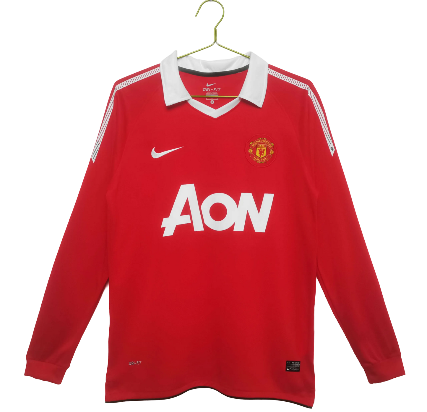 2010/2011 Manchester United AON - Home Retro Kit – Long Sleeves - ClassicKits433 - GovintageJersey