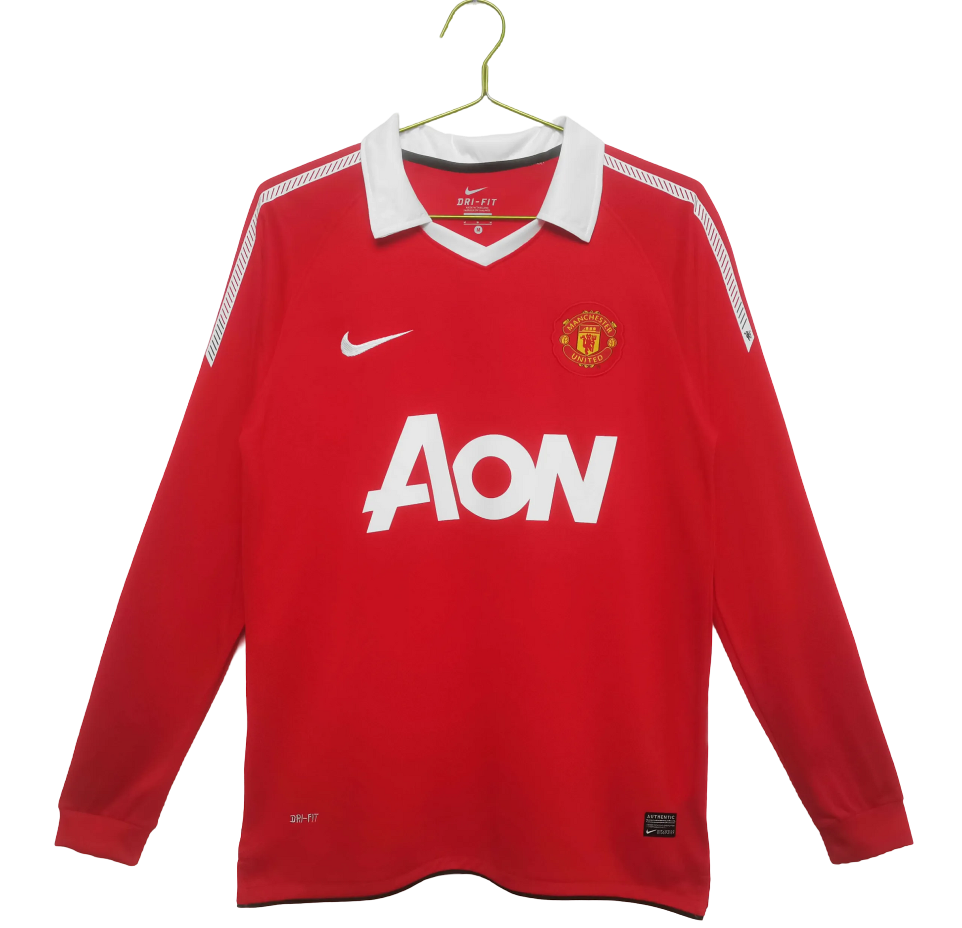 2010/2011 Manchester United AON - Home Retro Kit – Long Sleeves - ClassicKits433 - GovintageJersey