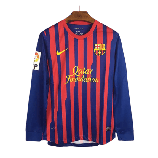 2011/2012 FC Barcelona Qatar Foundation - Home Retro Kit - Long Sleeves - ClassicKits433 - GovintageJersey