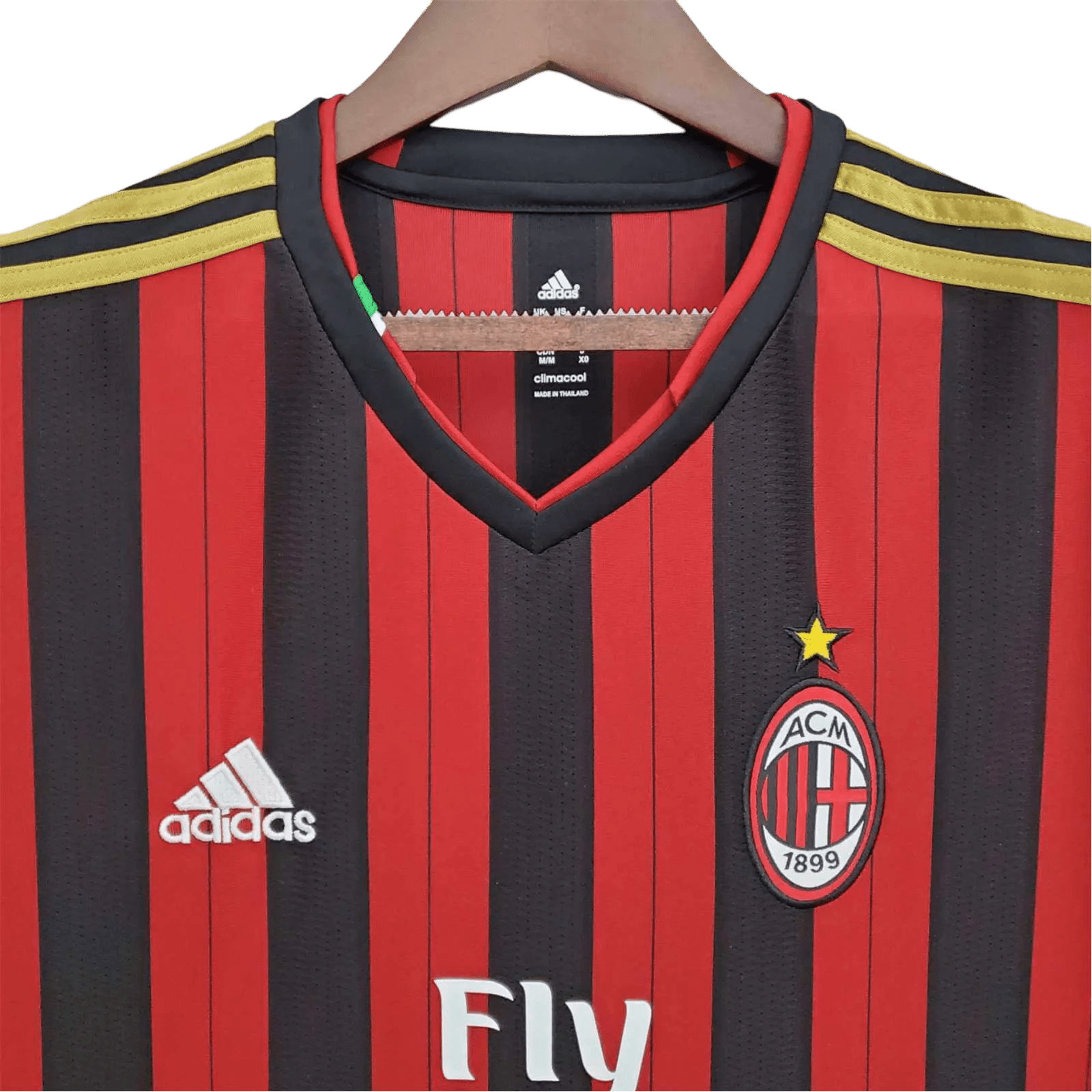 2013/2014 AC Milan Fly Emirates - Home Retro kit - GovintageJersey