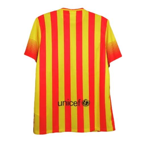 2013/2014 FC Barcelona QATAR AIRWAYS - Away yellow Retro kit - GovintageJersey