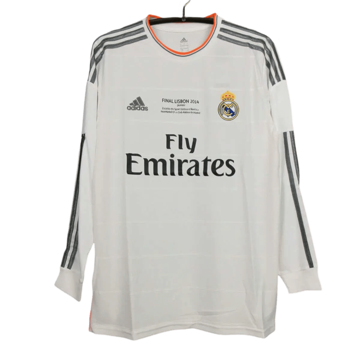 2013/2014 Real Madrid Fly Emirates - Home Retro kit - long sleeves - GovintageJersey