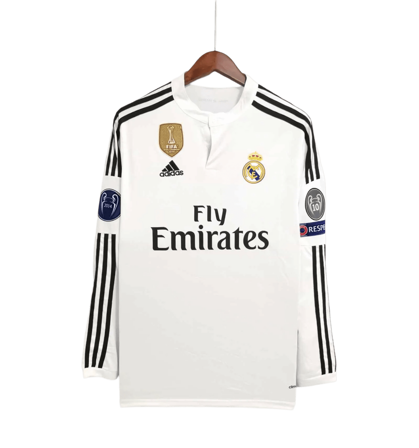 2014/2015 Real Madrid Fly Emirates - Home Retro kit - long sleeves - GovintageJersey