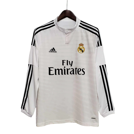 2014/2015 Real Madrid Fly Emirates - Home Retro kit - long sleeves - GovintageJersey