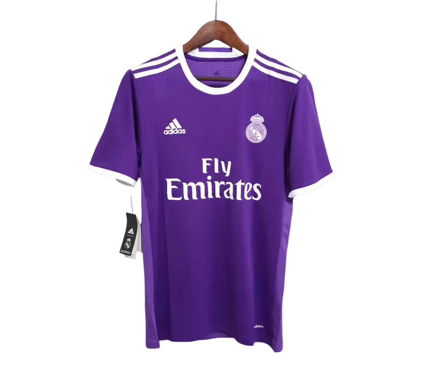 2016/2017 Real Madrid Fly Emirates - Away Purple Retro Kit - GovintageJersey