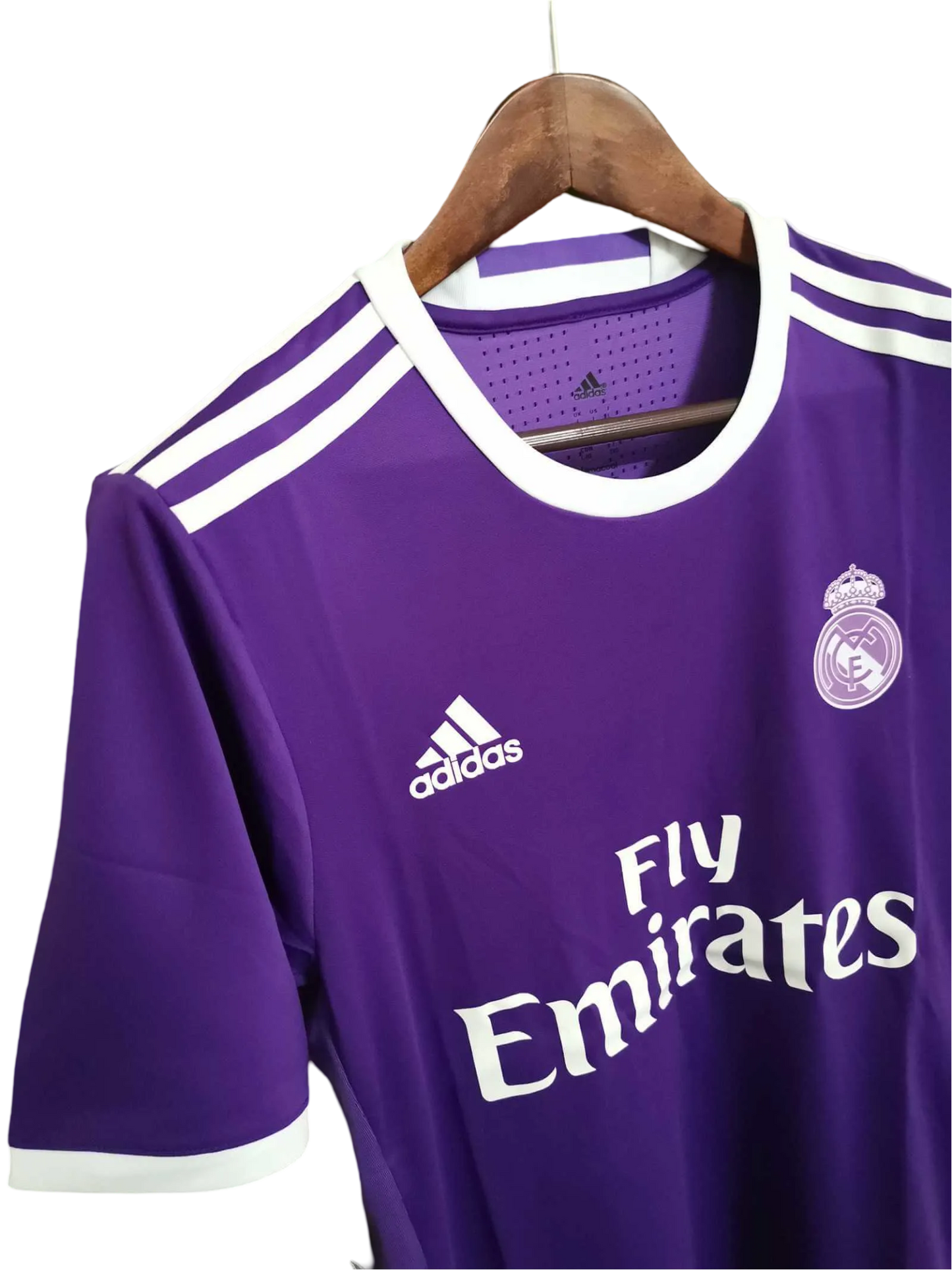 2016/2017 Real Madrid Fly Emirates - Away Purple Retro Kit - GovintageJersey