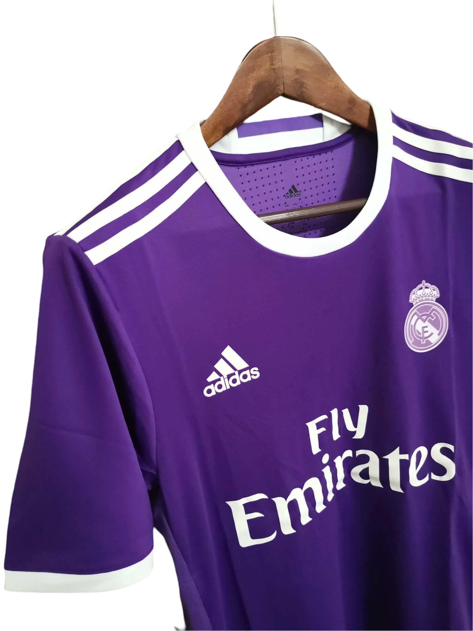 2016/2017 Real Madrid Fly Emirates - Away Purple Retro Kit - GovintageJersey