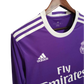 2016/2017 Real Madrid Fly Emirates - Away Purple Retro Kit - long sleeves - GovintageJersey