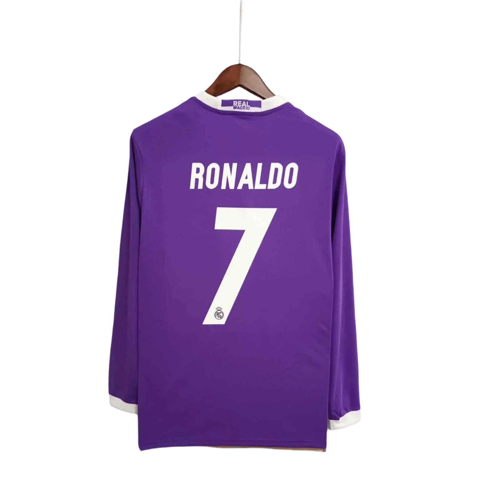 2016/2017 Real Madrid Fly Emirates - Away Purple Retro Kit - long sleeves - GovintageJersey