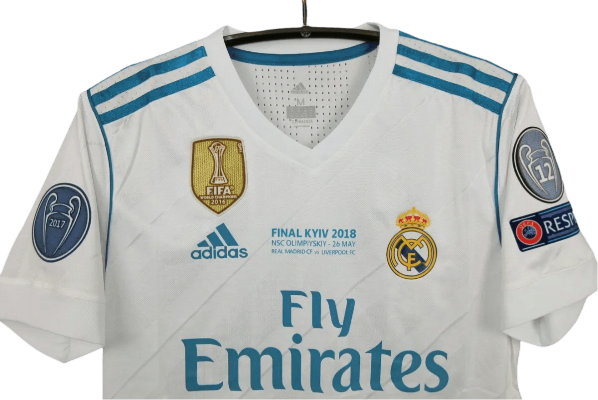 2017/2018 Real Madrid Fly Emirates - Home Retro Kit - GovintageJersey