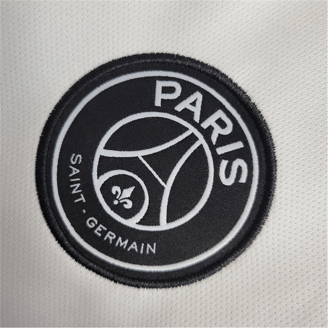 2018/2019 PARIS SAINT GERMAIN Fly Emirates - White Champions League Retro Kit – Long sleeve - GovintageJersey