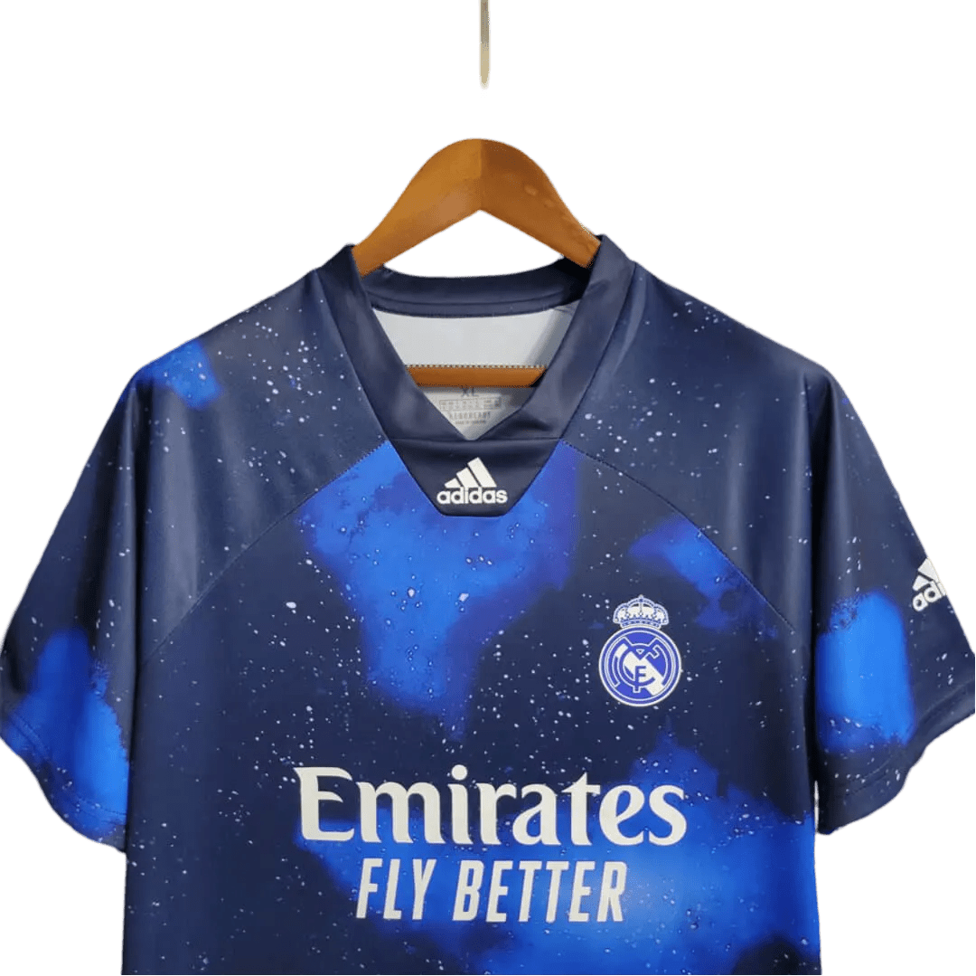 2018/2019 Real Madrid Emirates - Full Sky Star Retro Kit - Special Edition - GovintageJersey