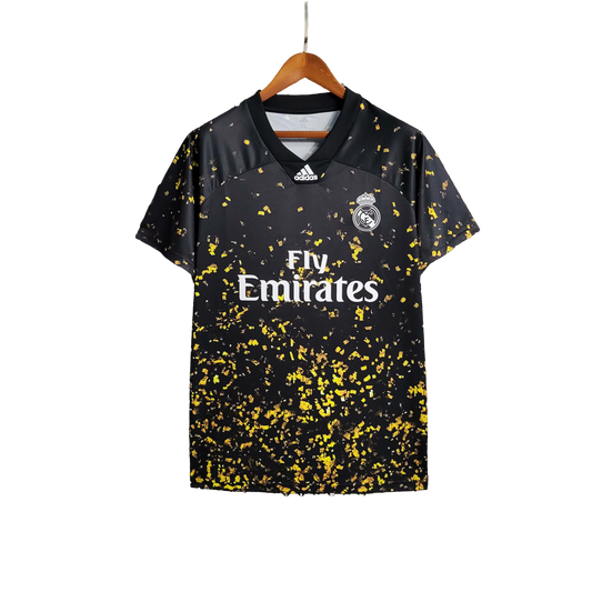 2020/2021 Real Madrid Fly Emirates - Special Edition Black Gold Retro Kit - GovintageJersey