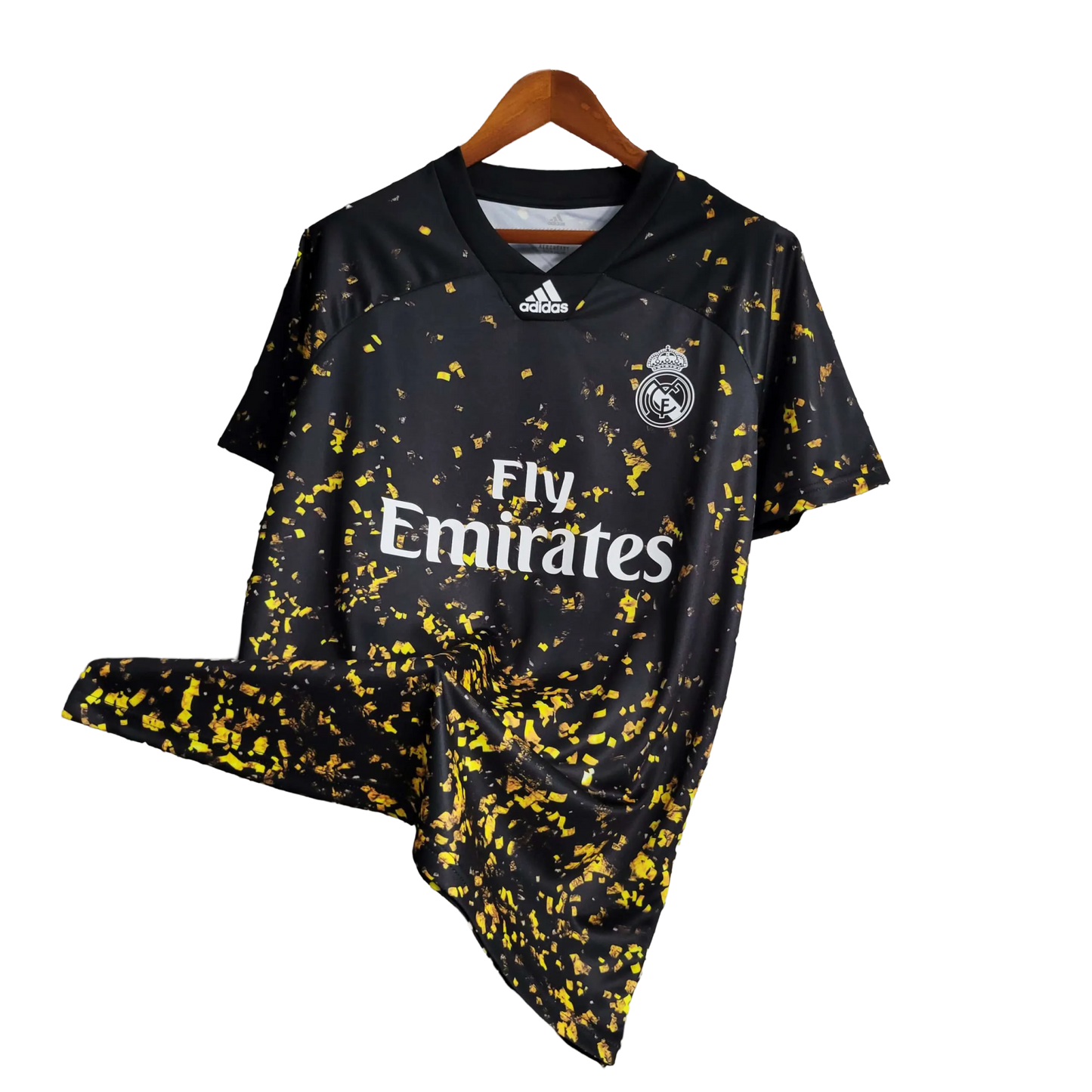 2020/2021 Real Madrid Fly Emirates - Special Edition Black Gold Retro Kit - GovintageJersey