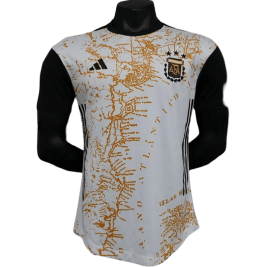 2023 Argentina White & Brown - Limited Edition Shirt - Player version | ClassicKits433 - GovintageJersey