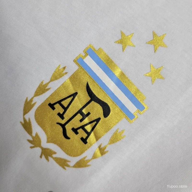 2023 Argentina White Casual T-Shirts - Authentic Kit - ClassicKits433 - GovintageJersey