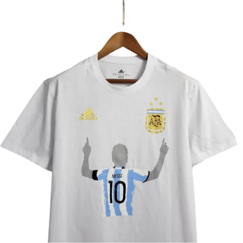 2023 Argentina White Casual T-Shirts - Authentic Kit - ClassicKits433 - GovintageJersey