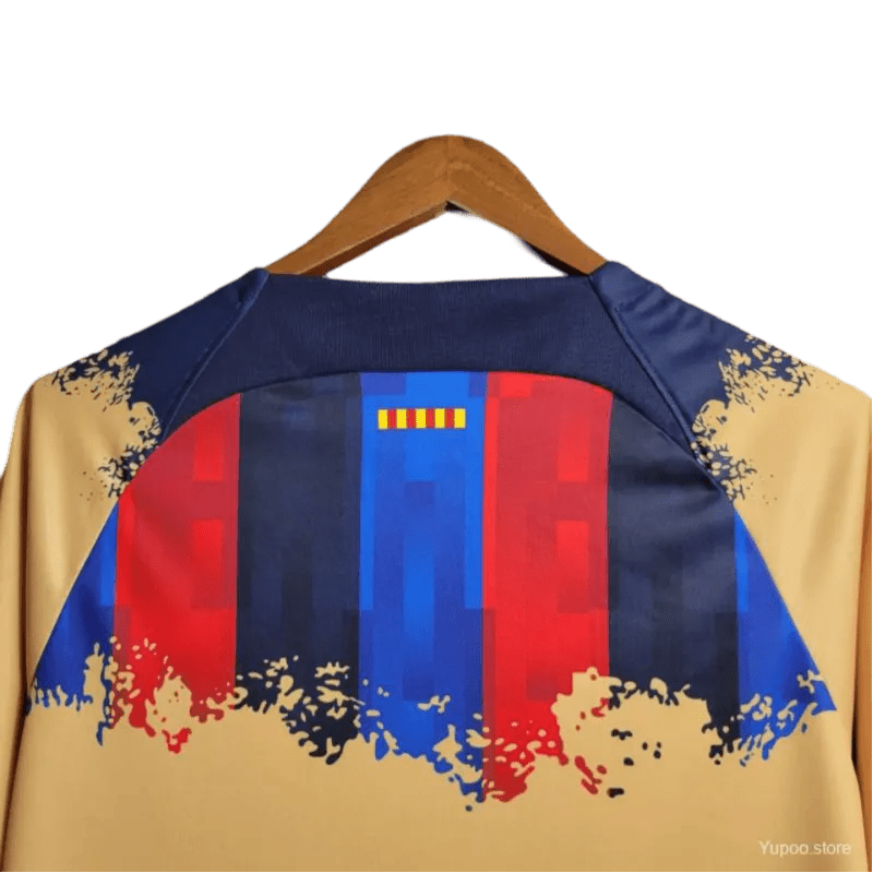 2023/2024 Barcelona Training Yellow Limited Edition Kit - ClassicKits433 - GovintageJersey