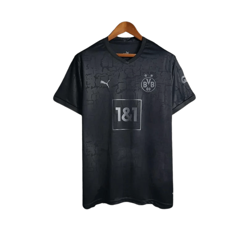 2023/2024 Borussia Dortmund 1&1 All Black Jersey - Special Edition - GovintageJersey