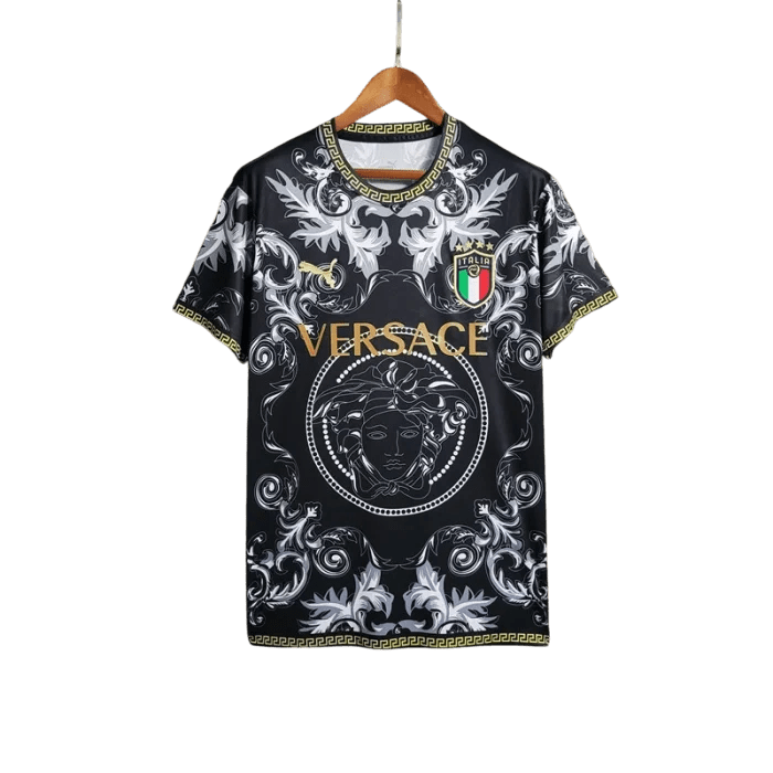 2023/2024 Italy x Versace Black Kit - Special Edition - Fan Version - ClassicKits433 - GovintageJersey