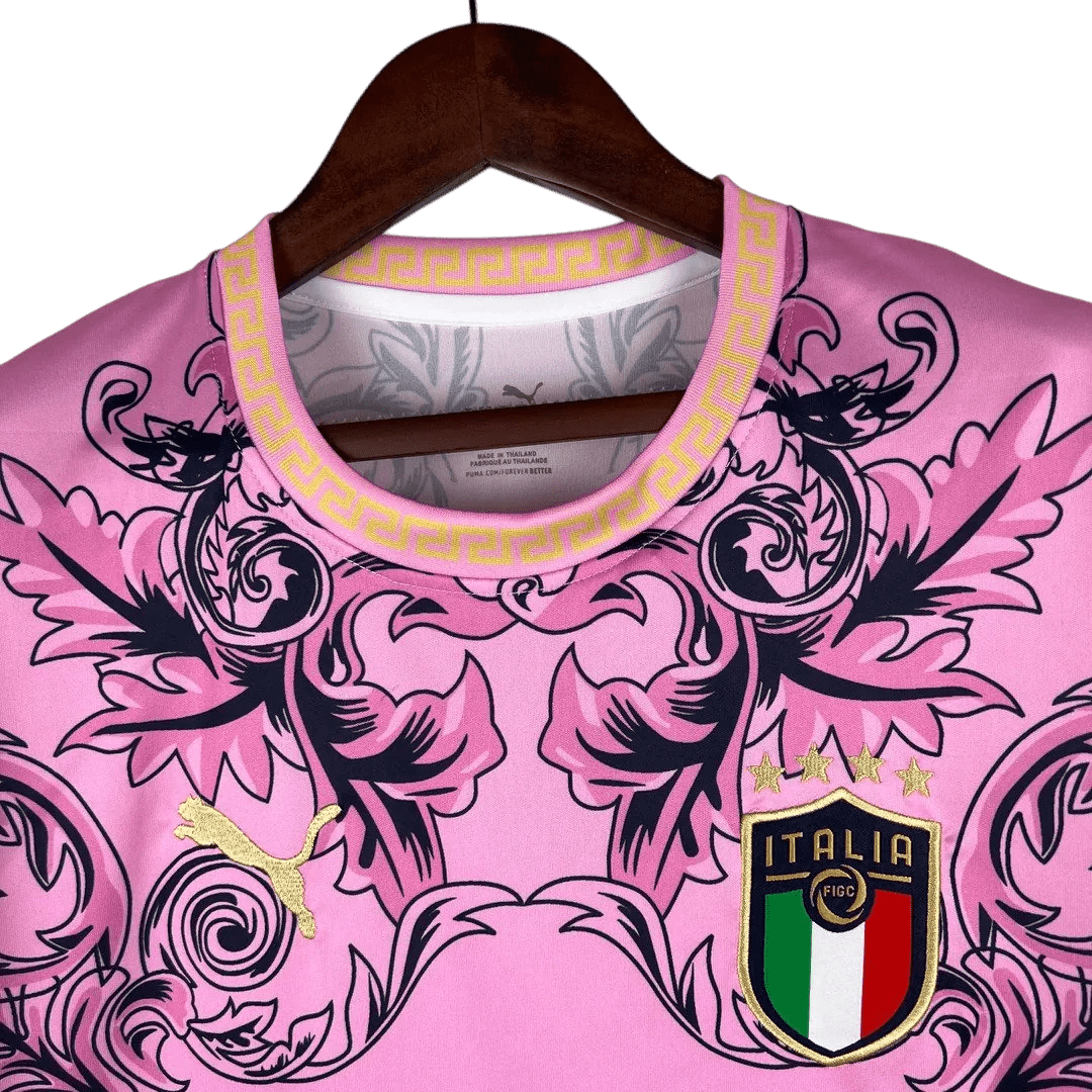 2023/2024 Italy x Versace Pink Kit - Special Edition - Fan Version - ClassicKits433 - GovintageJersey