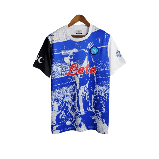 2023/2024 Napoli Maradona Blue Lete Jersey - Special Edition - GovintageJersey