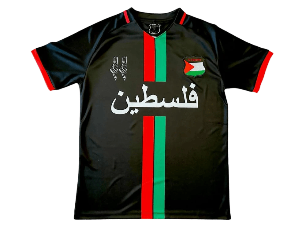 2023/2024 Palestine Arabic Black Home Kit - ClassicKits433 - GovintageJersey