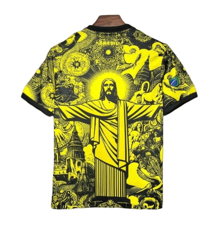 2024/2025 Brazil X Christ Yellow Limited Edition kit - Fan version - ClassicKits433 - GovintageJersey