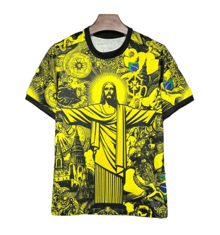 2024/2025 Brazil X Christ Yellow Limited Edition kit - Fan version - ClassicKits433 - GovintageJersey