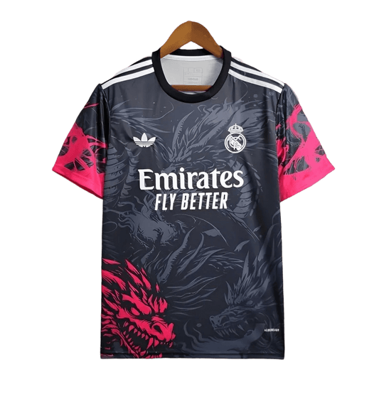 2025 Real Madrid Dragon Black & Red Jersey - Limited Edition - GovintageJersey