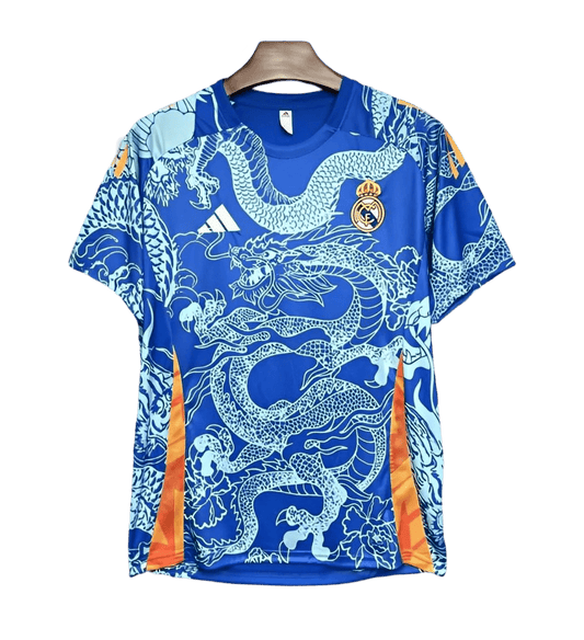 2025 Real Madrid Dragon Blue Jersey - Limited Edition - GovintageJersey
