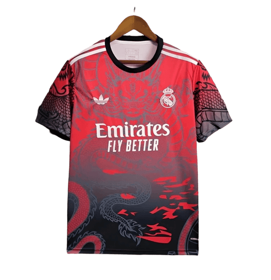 2025 Real Madrid Dragon Red Jersey - Limited Edition - GovintageJersey