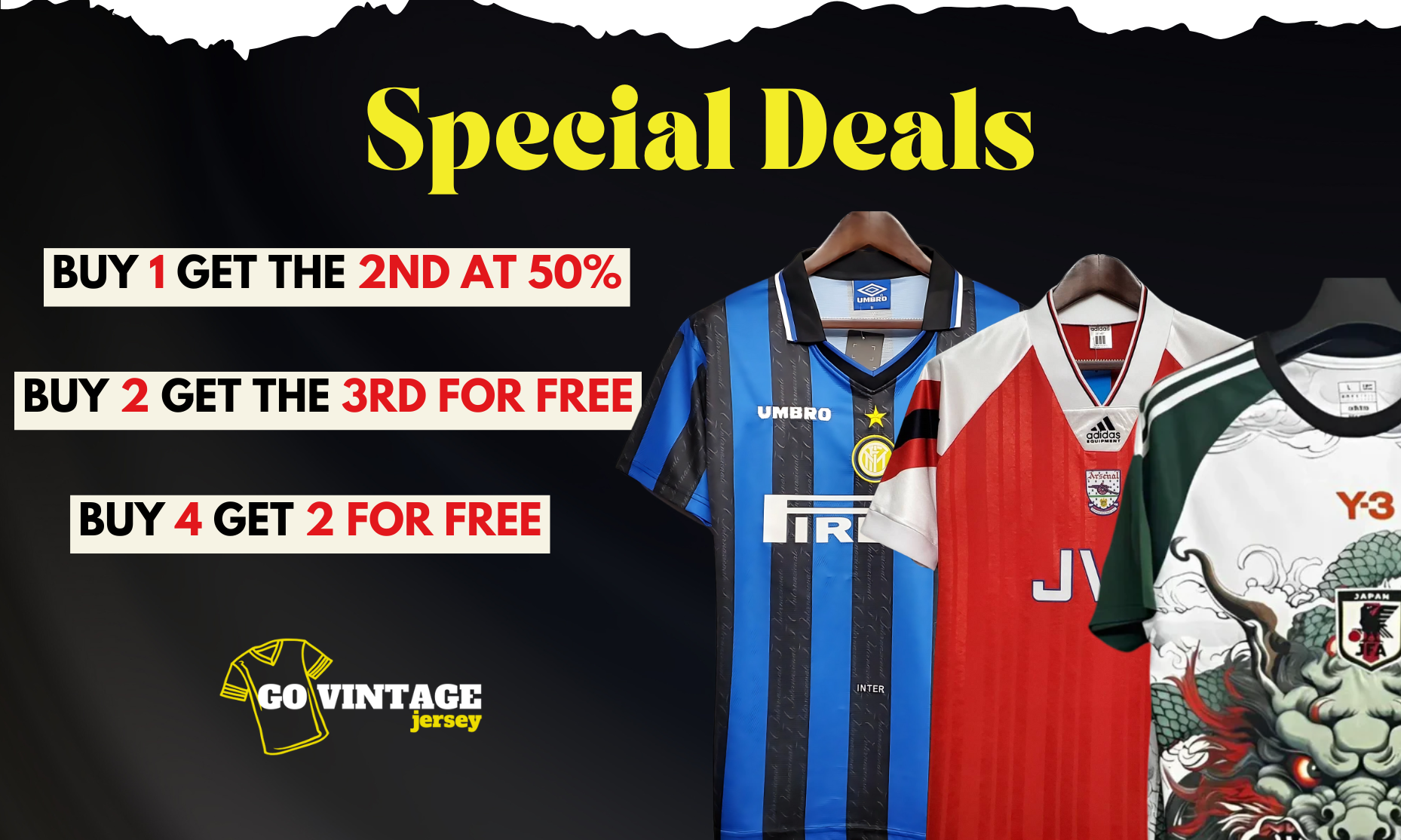 Super Deals - Retro & Vintage Football jerseys at GoVintageJersey Store