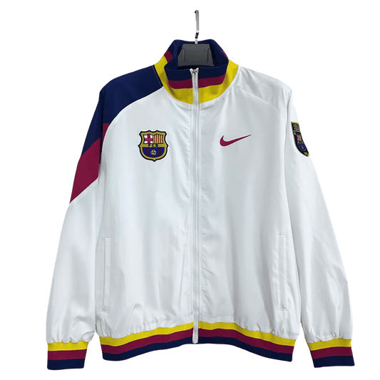 FC Barcelona White Jacket - GovintageJersey