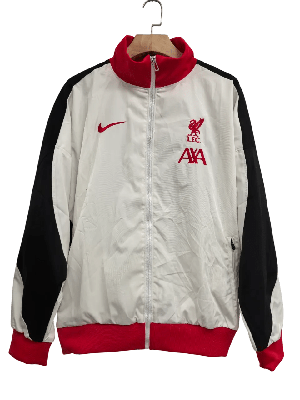 Liverpool AXA White Tracksuit - GovintageJersey